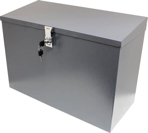 large metal lock boxes|lockable metal storage boxes.